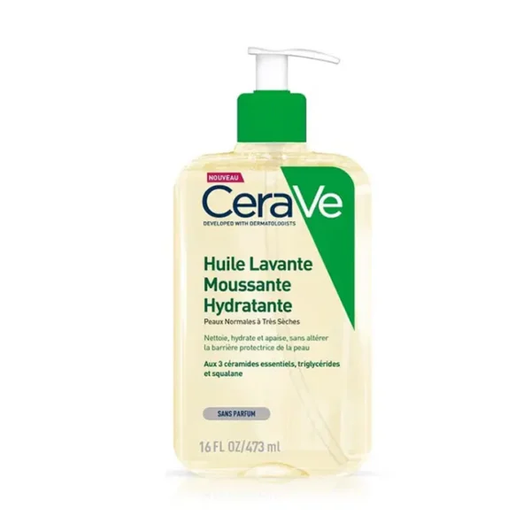 CERAVE HUILE LAVANTE MOUSSANTE HYDRATANTE 473 ML