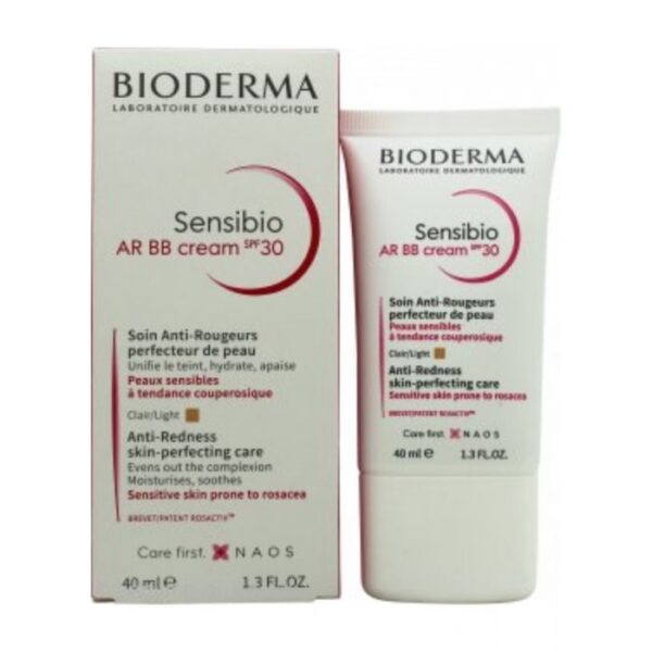 BIODERMA SENSIBIO AR BB CREAM CLAIR SOIN ANTI ROUGEURS SPF30 PERFECTEUR DE PEAU 40 ML