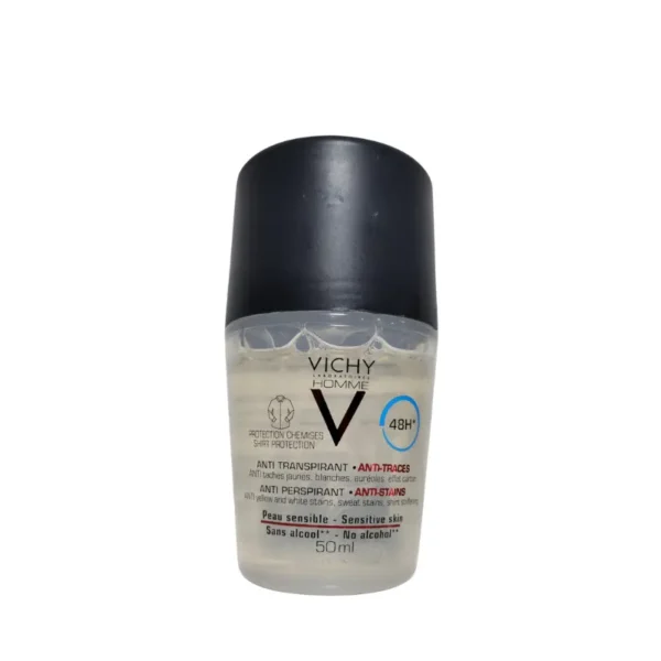 VICHY LABORATOIRES HOMME PROTECTION CHEMISES 48H ANTI-TRANSPIRANT DÉODORANT - 50ML